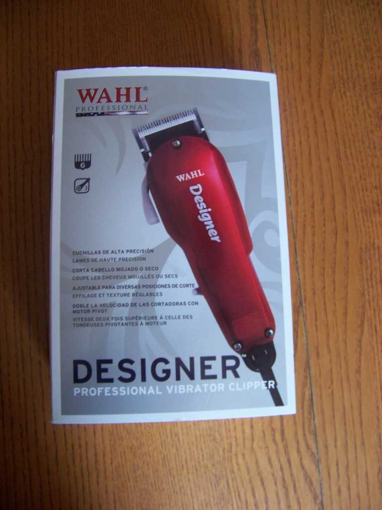 wahl designer clipper instruction manual