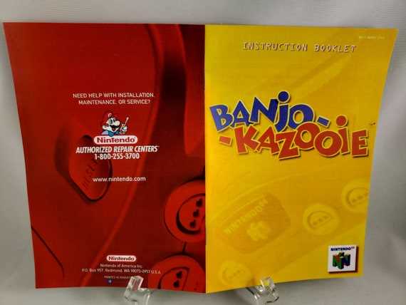 banjo kazooie instruction manual