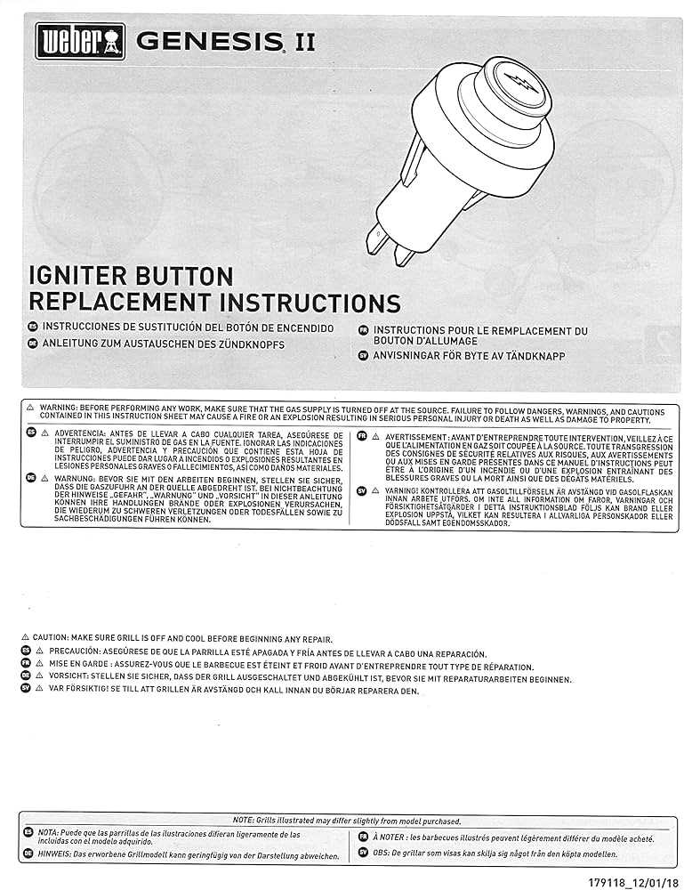 weber genesis ii instruction manual