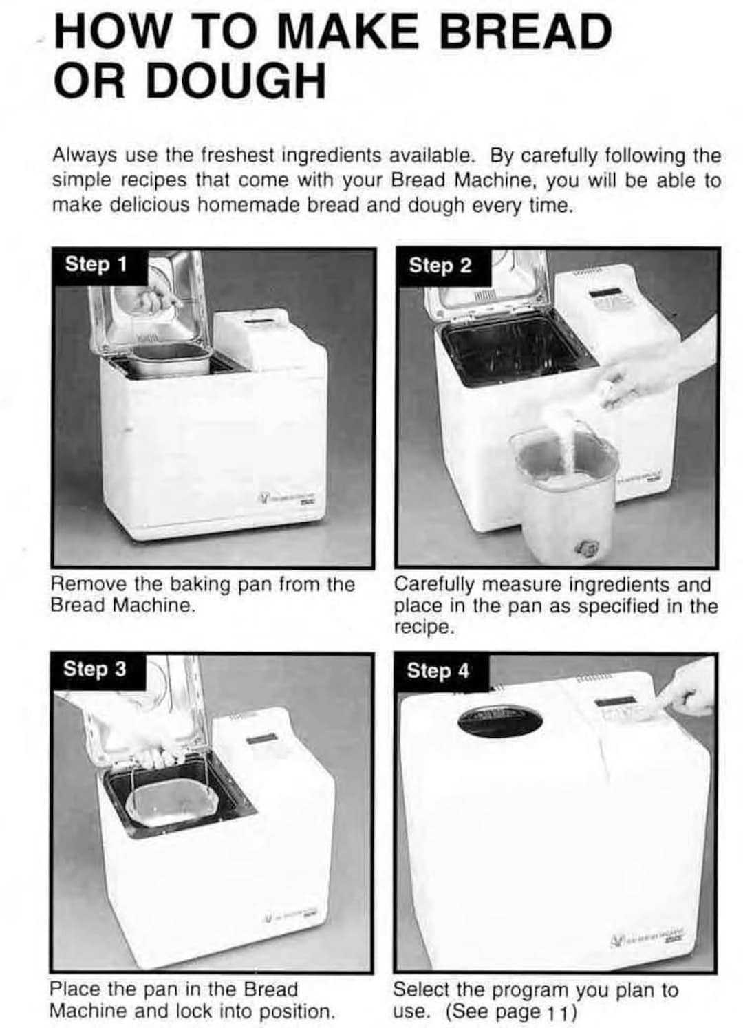 welbilt bread machine abm 4400 instruction manual