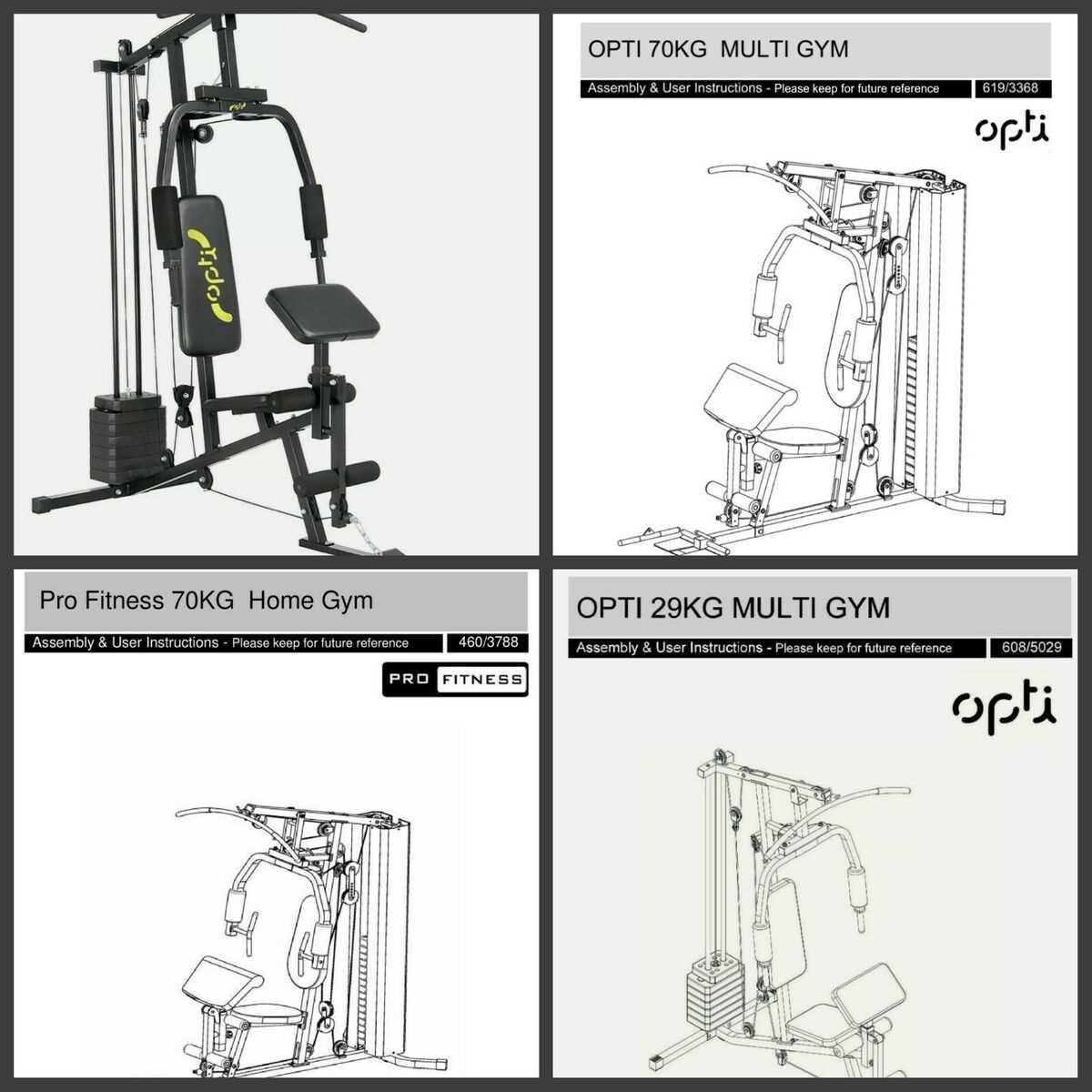 pro power multi gym assembly instructions manual