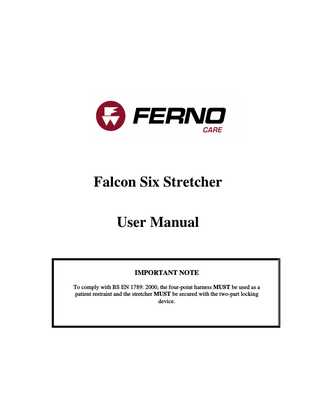 ferno scoop stretcher instruction manual