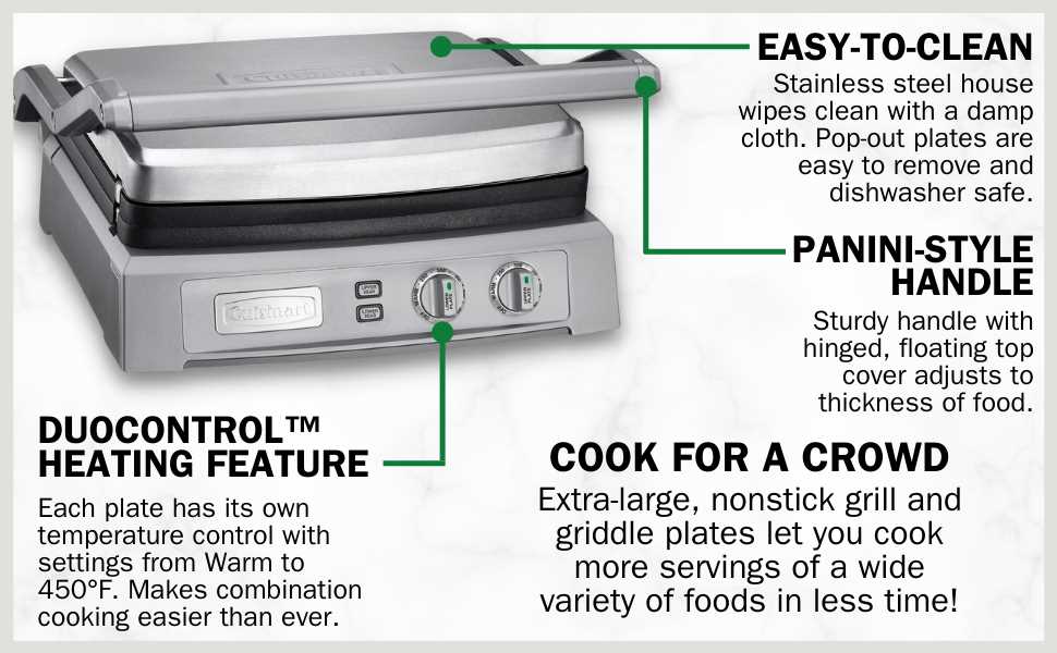 cuisinart griddler instruction manual