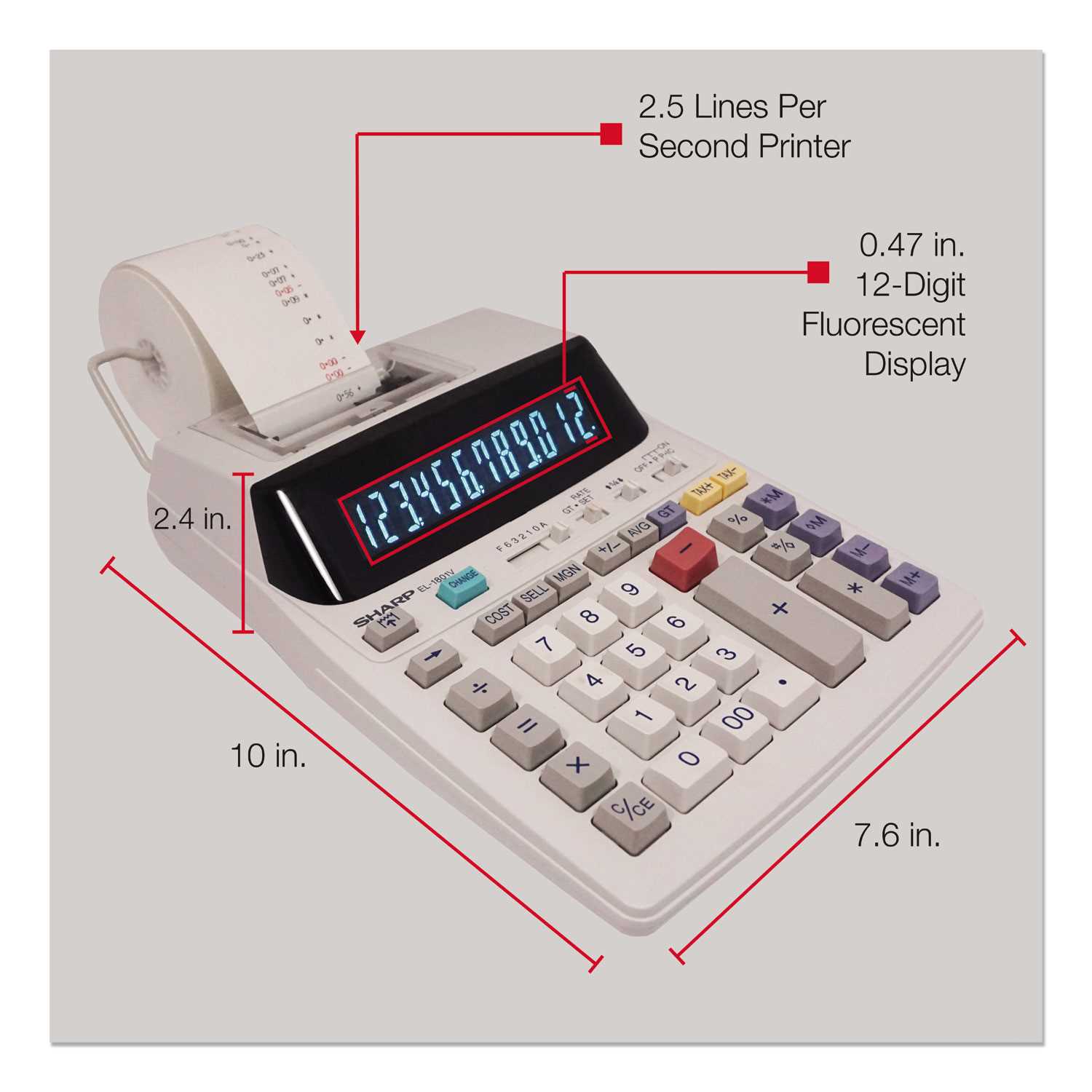 sharp el 1801v instruction manual