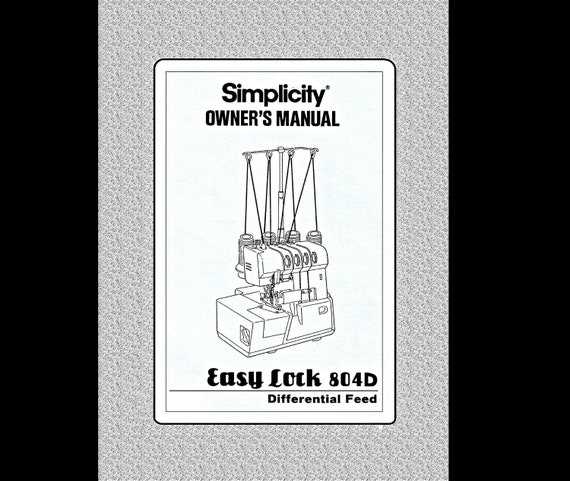 simplicity serger sl350 instruction manual