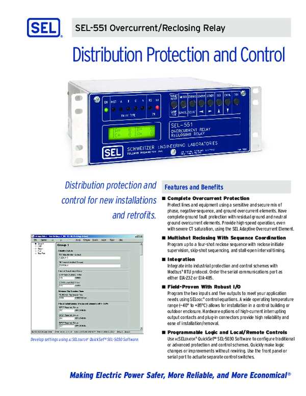 sel 551 instruction manual