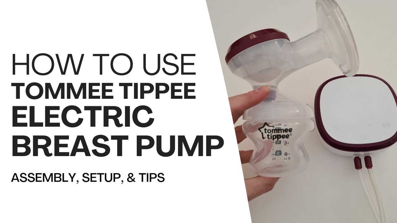 tommee tippee breast pump manual instructions
