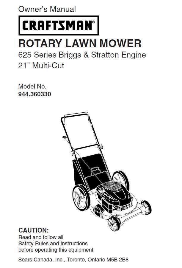 lawn mower instruction manual