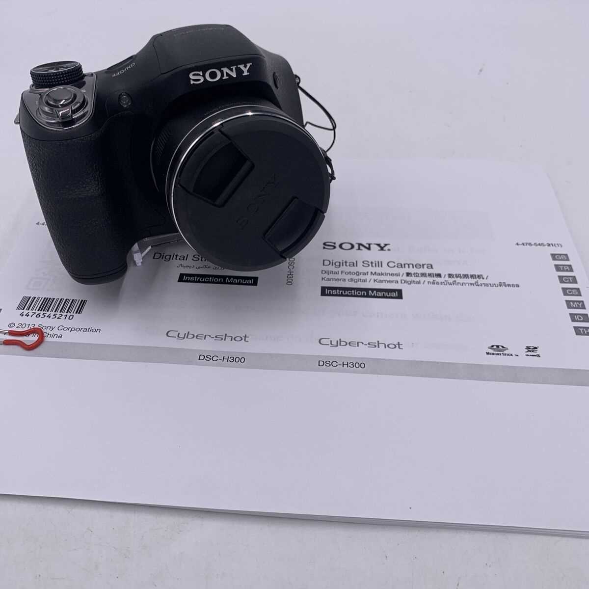 sony cyber shot dsc h300 instruction manual