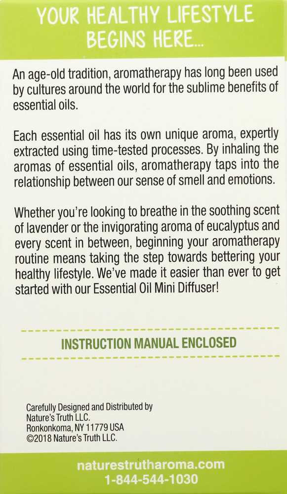 young living diffuser instruction manual