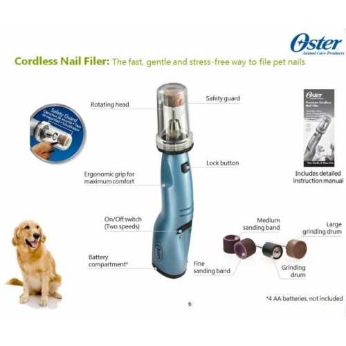 oster nail grinder instruction manual