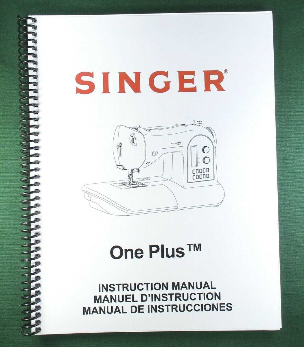 singer one instruction manual