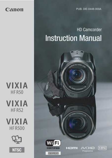 canon vixia hf r500 instruction manual