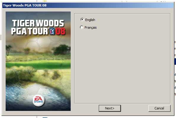 tiger woods pga tour 08 instruction manual