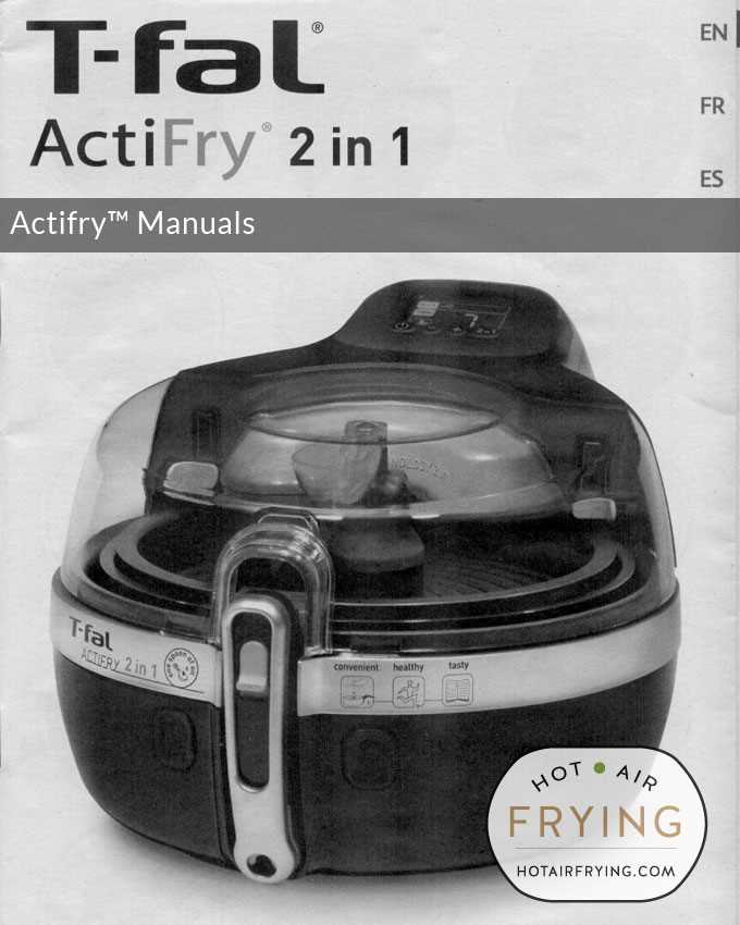 t fal actifry instruction manual