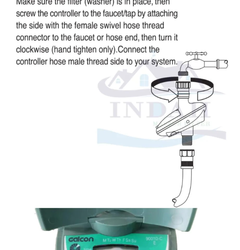 galcon 9001d c instruction manual