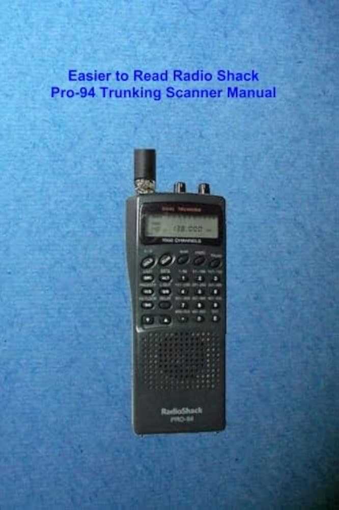 radio shack pro 94 instruction manual