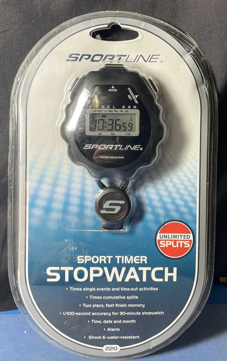 sportline 240 stopwatch instruction manual