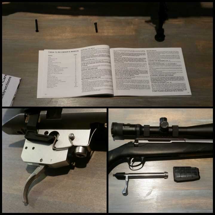 tikka t3x instruction manual