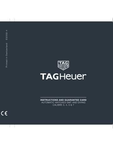 tag heuer aquaracer instruction manual