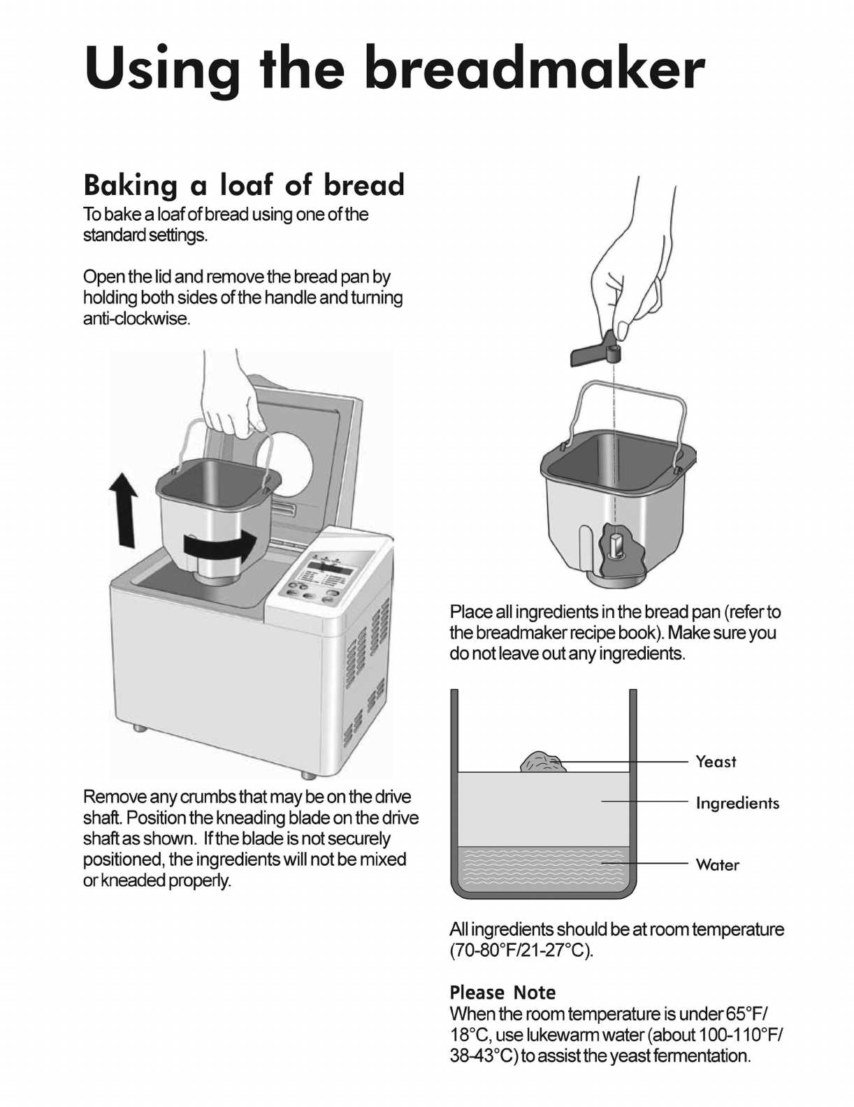 breadman bread machine instruction manual