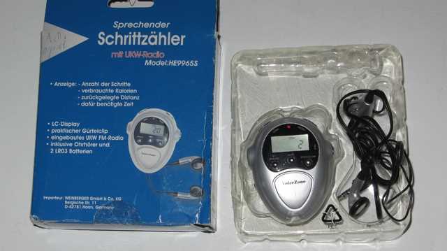 voicezone talking pedometer instructions manual