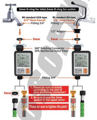 homitt programmable water timer instruction manual